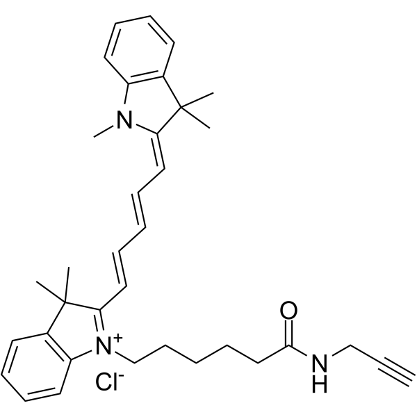 Cyanine5 alkyne Structure