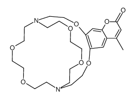 6,7-(4-methyl)coumaro-(2.2.2)cryptand结构式