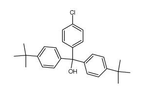 4-chlorophenylbis(4-t-butylphenyl)methanol Structure