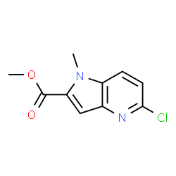 5-氯-1-甲基-1H-吡咯并[3,2-b]吡啶-2-羧酸甲酯结构式