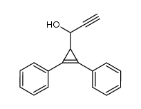 1-(2,3-diphenylcycloallyl)prop-2-yn-1-ol结构式