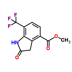 Methyl 2-oxo-7-(trifluoromethyl)indoline-4-carboxylate Structure