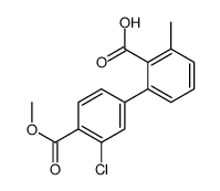 2-(3-chloro-4-methoxycarbonylphenyl)-6-methylbenzoic acid Structure