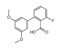 2-(3,5-dimethoxyphenyl)-6-fluorobenzoic acid结构式