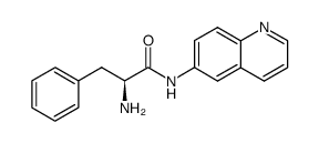 (S)-2-Amino-3-phenyl-N-quinolin-6-yl-propionamide结构式