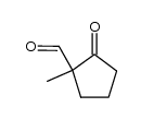 1-methyl-2-oxocyclopentabe-1-carbaldehyde结构式