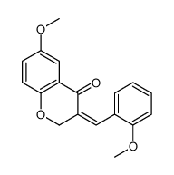 (3E)-6-methoxy-3-[(2-methoxyphenyl)methylidene]chromen-4-one结构式