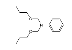 N,N-Di(n-Butoxymethyl)-benzeneamine Structure