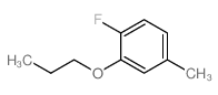 1-氟-4-甲基-2-丙氧基苯结构式