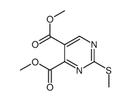 2-甲硫基-4,5-嘧啶二甲酸二甲酯结构式