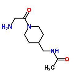 N-[(1-Glycyl-4-piperidinyl)methyl]acetamide结构式