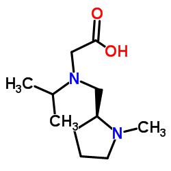 N-Isopropyl-N-{[(2S)-1-methyl-2-pyrrolidinyl]methyl}glycine Structure