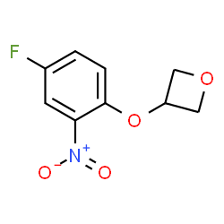 3-(4-Fluoro-2-nitrophenoxy)oxetane结构式