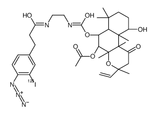 N-(3-(4-azido-3-iodophenyl)propionamide)-6-aminoethylcarbamylforskolin Structure