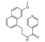 N-[2-(7-methoxynaphthalen-1-yl)ethyl]pyridine-4-carboxamide Structure
