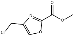 4-Chloromethyl-oxazole-2-carboxylic acid methyl ester结构式