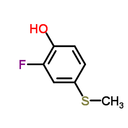 Phenol,2-fluoro-4-(methylthio)- structure
