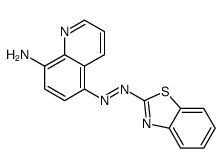 5-(1,3-benzothiazol-2-yldiazenyl)quinolin-8-amine Structure