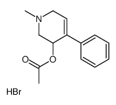 (1-methyl-4-phenyl-3,6-dihydro-2H-pyridin-3-yl) acetate,hydrobromide Structure