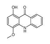 1-hydroxy-4-methoxy-10H-acridin-9-one结构式