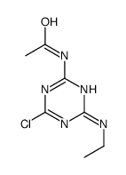 2-Chloro-4-acetamido-6-(ethylamino)-s-triazine Structure