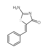 4(5H)-Thiazolone,2-amino-5-(phenylmethylene)-结构式
