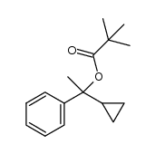 1-cyclopropyl-1-phenylethyl pivalate Structure