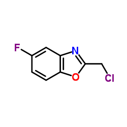2-Chloromethyl-5-fluoro-benzooxazole结构式