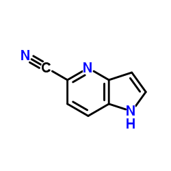 1H-吡咯并[3,2-b]吡啶-5-甲腈结构式