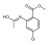 methyl 2-acetamido-4-chlorobenzoate Structure