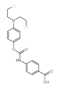 Benzoic acid,4-[[[4-[bis(2-chloroethyl)amino]phenoxy]carbonyl]amino]- structure