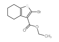 ETHYL 2-BROMO-4,5,6,7-TETRAHYDROBENZO[B]THIOPHENE-3-CARBOXYLATE structure