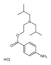 2-(4-aminobenzoyl)oxyethyl-bis(2-methylpropyl)azanium,chloride结构式
