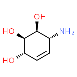 4-Cyclohexene-1,2,3-triol,6-amino-,(1R,2S,3R,6S)-rel-(9CI) structure