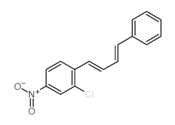 Benzene,2-chloro-4-nitro-1-(4-phenyl-1,3-butadien-1-yl)- Structure