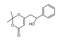 6-[(2R)-2-hydroxy-2-phenylethyl]-2,2-dimethyl-1,3-dioxin-4-one结构式