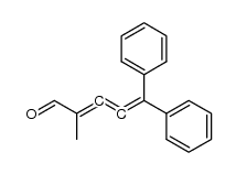2-methyl-5,5'-diphenylpenta-2,3,4,-trienal结构式