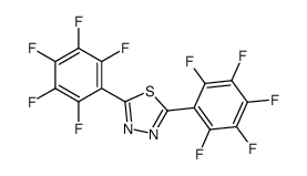 2,5-Bis(pentafluorophenyl)-1,3,4-thiadiazole结构式
