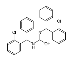 1,3-bis[(2-chlorophenyl)-phenylmethyl]urea结构式