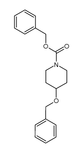 4-benzyloxy-N-(benzyloxycarbonyl)piperidine Structure
