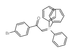 Ethanone,1-(4-bromophenyl)-2-(triphenylphosphoranylidene)-结构式