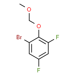 1-Bromo-3,5-difluoro-2-(methoxymethoxy)benzene结构式