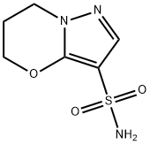 5H,6H,7H-pyrazolo[3,2-b][1,3]oxazine-3-sulfonamide structure