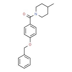 1-[4-(benzyloxy)benzoyl]-4-methylpiperidine structure