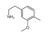 2-(3-Methoxy-4-methylphenyl)ethanamine结构式