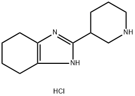 2-(Piperidin-3-yl)-4,5,6,7-tetrahydro-1H-benzo[d]imidazole dihydrochloride structure