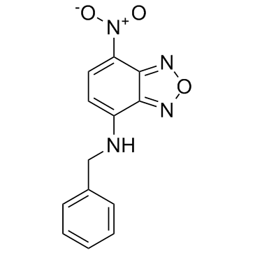 4-苄基氨基-7-硝基苯并氧杂噁二唑(BBD)结构式