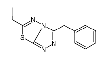 3-benzyl-6-ethyl-[1,2,4]triazolo[3,4-b][1,3,4]thiadiazole结构式