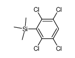 1-(Trimethylsilyl)-2,3,5,6-tetrachlorobenzene结构式