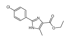 2-(4-氯苯基)-5-甲基-3H-咪唑-4-羧酸乙酯结构式